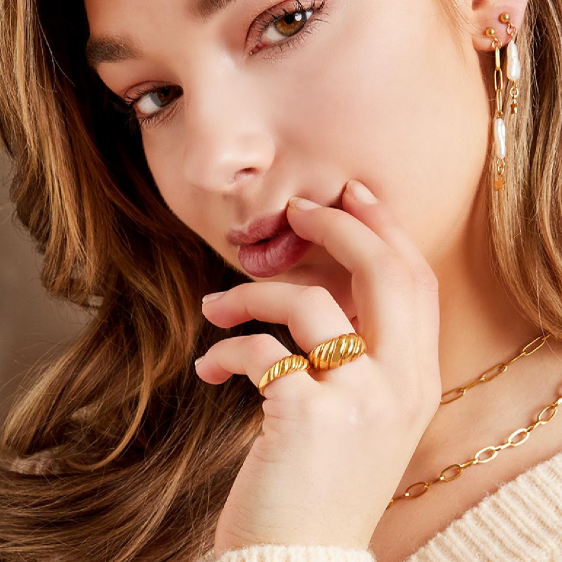 Baguette ring | Zilverkleurig