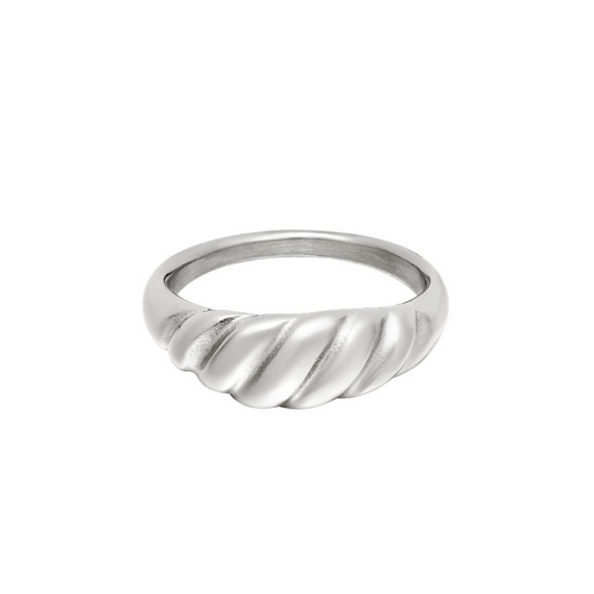 Baguette ring | Zilverkleurig