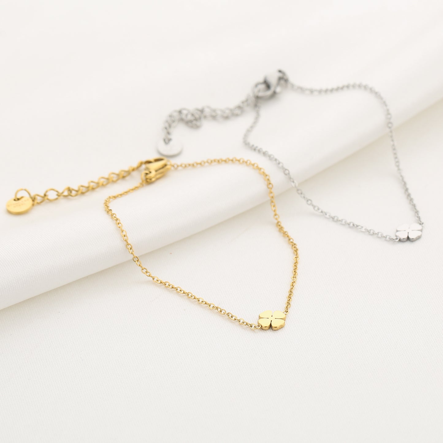 Armband met klavertje vier | Goudkleurig