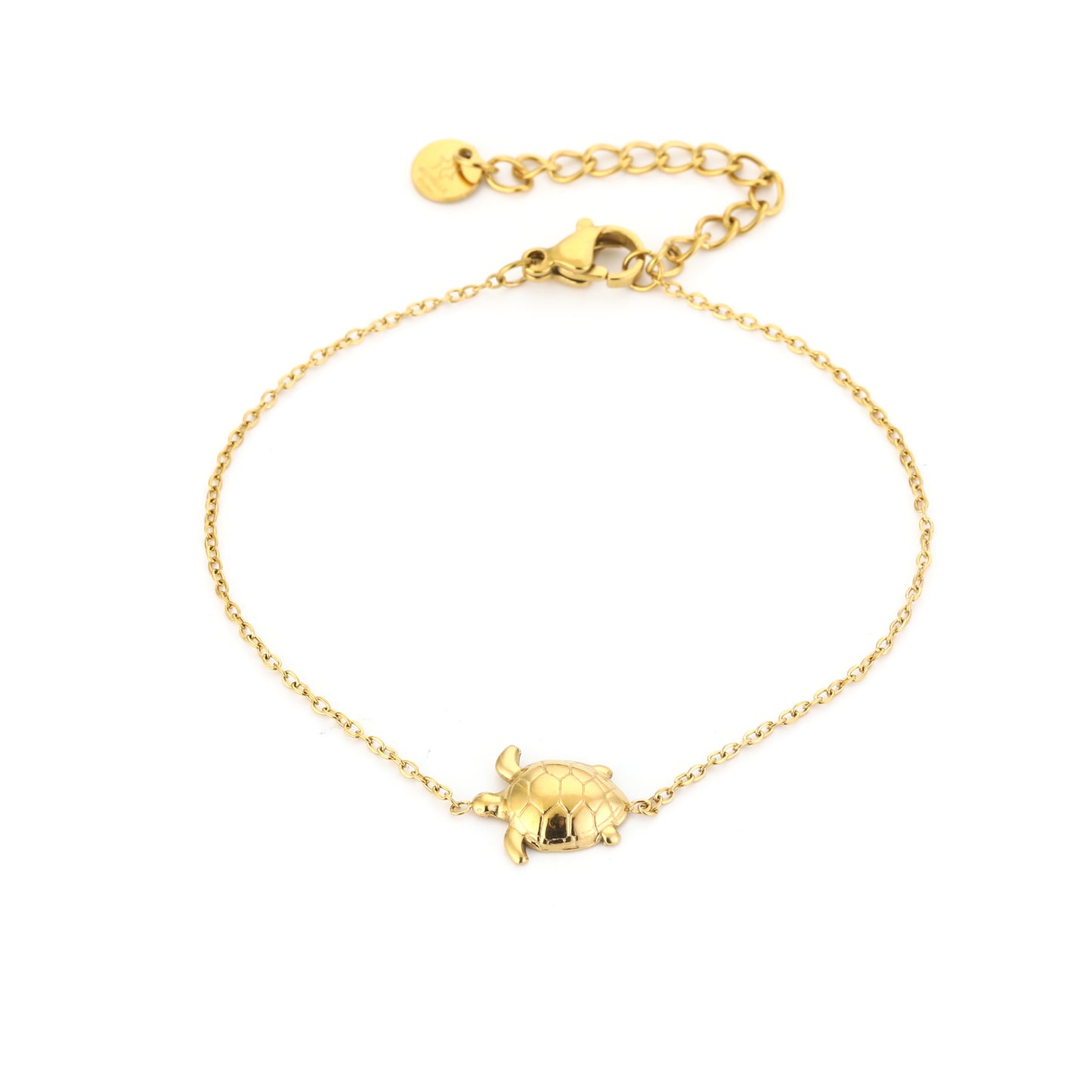 Armband met schildpad | Goudkleurig