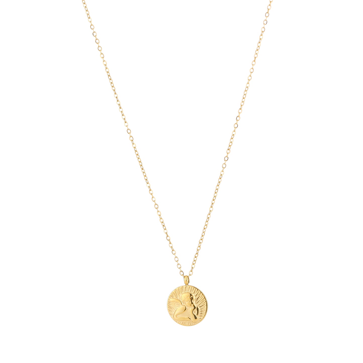 Ketting met beschermengel | Goudkleurig