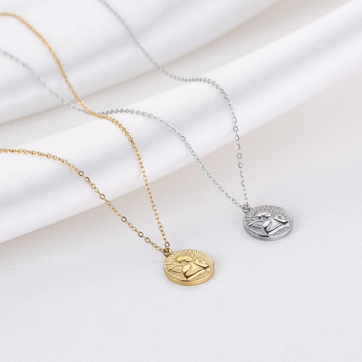 Ketting met beschermengel | Goudkleurig