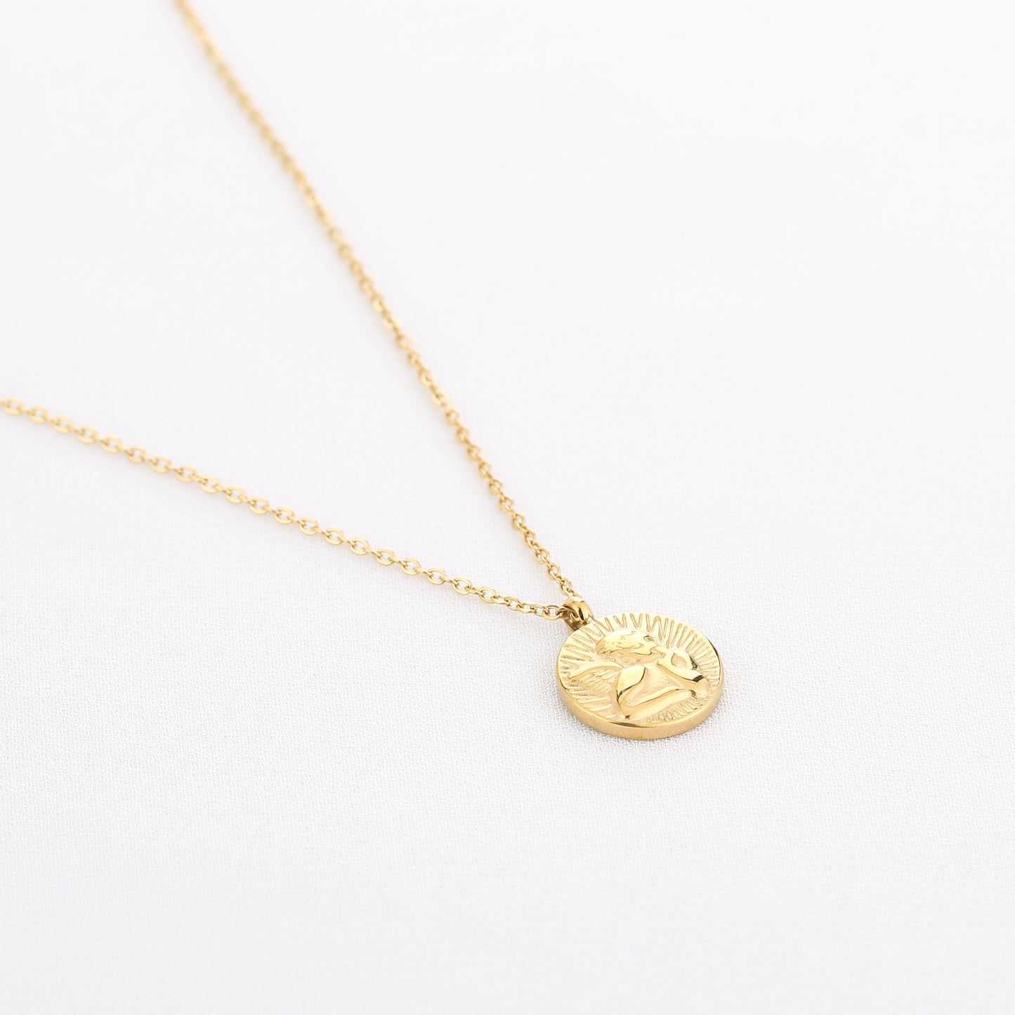 Ketting met beschermengel | Goudkleurig