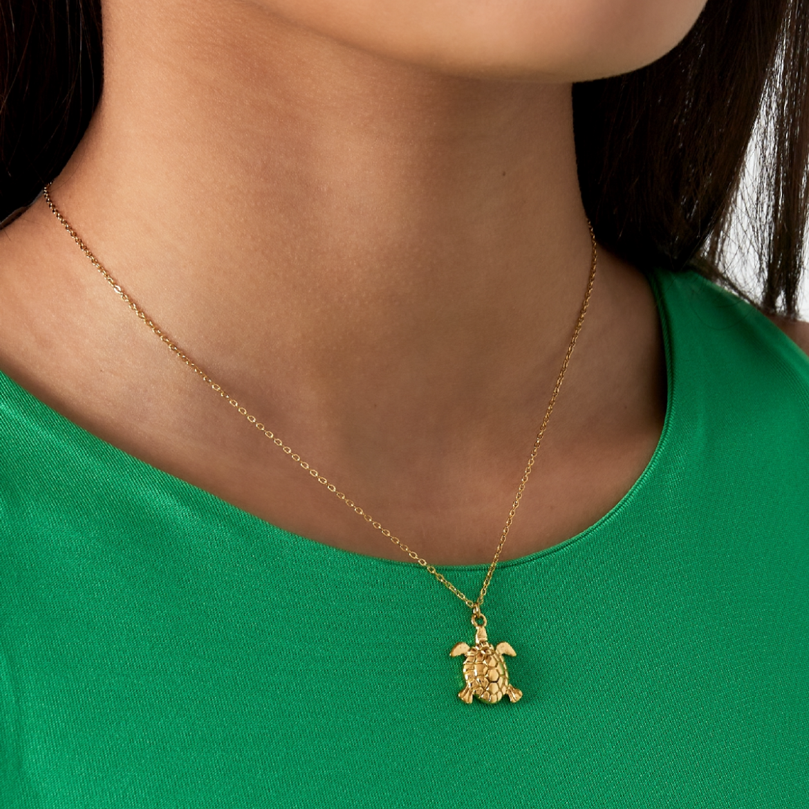 Ketting met schildpad | Goudkleurig