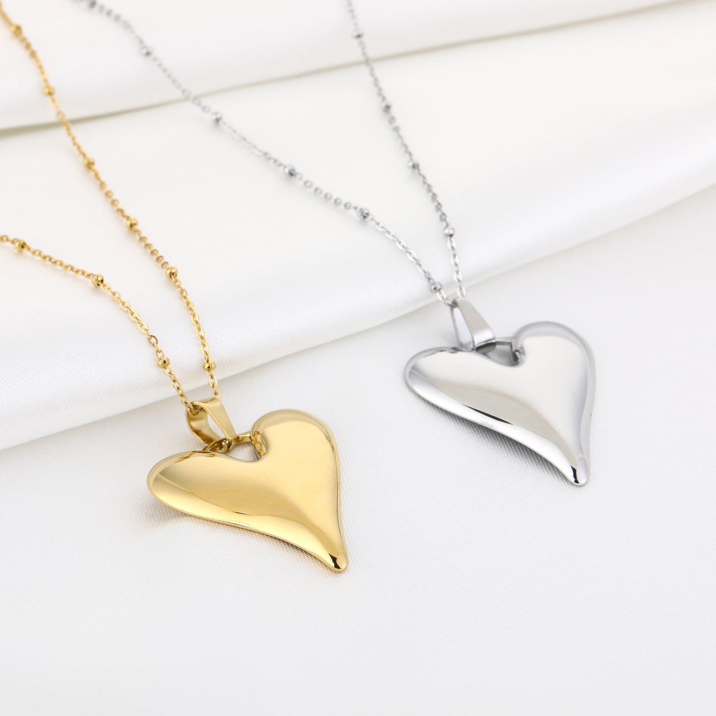Ketting met groot hart | Goudkleurig