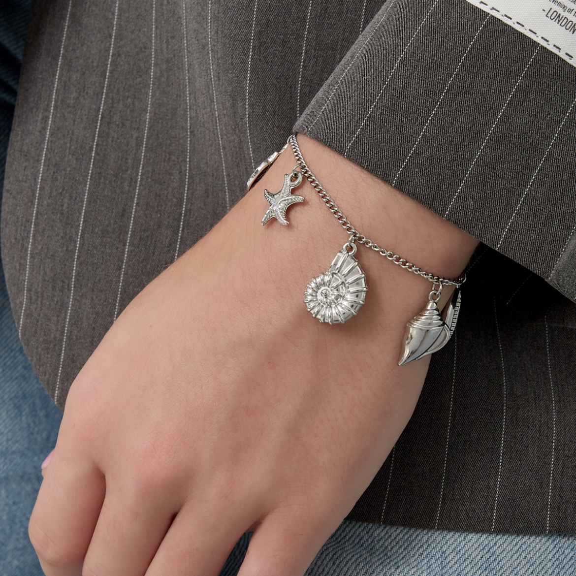 Armband met zee bedels | Zilverkleurig