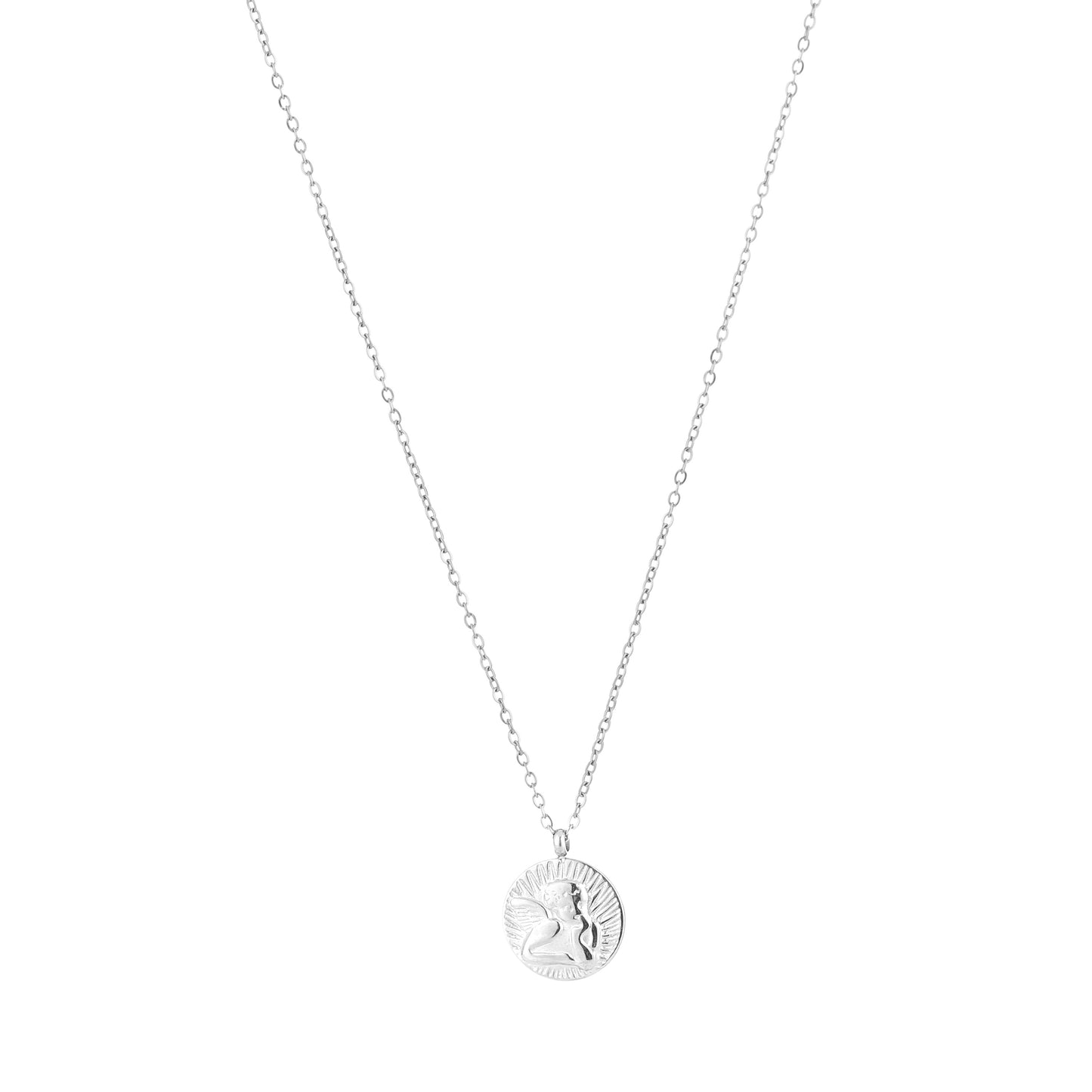 Ketting met beschermengel | Zilverkleurig