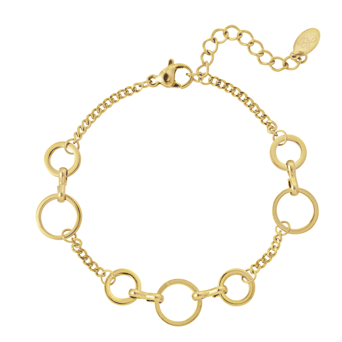 Armband met cirkels | Goudkleurig