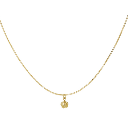 Subtiele ketting met roosje  | Goudkleurig