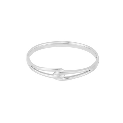 Bangle armband dubbel | Zilverkleurig