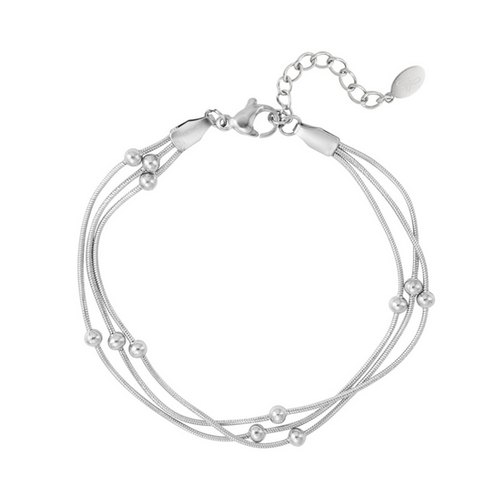 Armband met een twist | Zilverkleurig