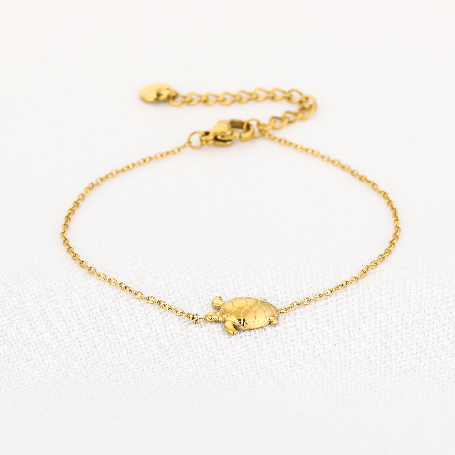 Armband met schildpad | Goudkleurig