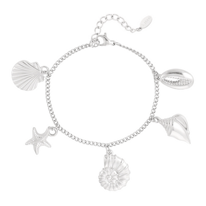 Armband met zee bedels | Zilverkleurig