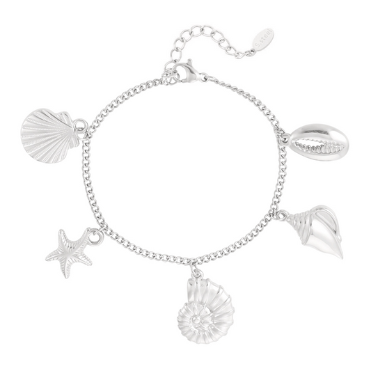 Armband met zee bedels | Zilverkleurig