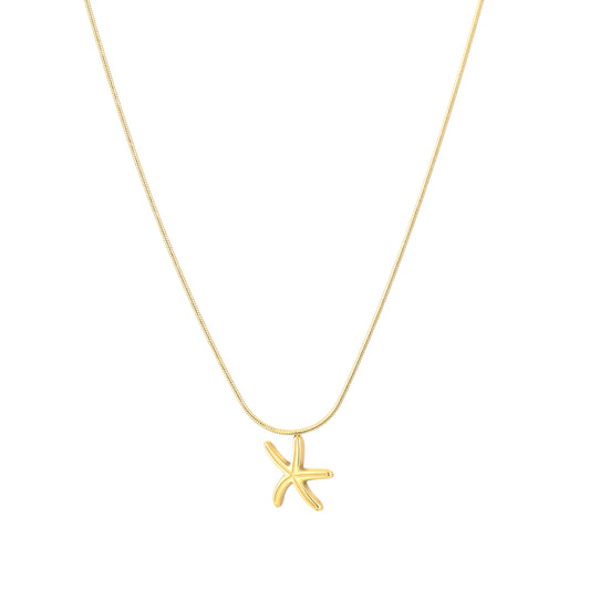 Ketting met zeester | Goudkleurig