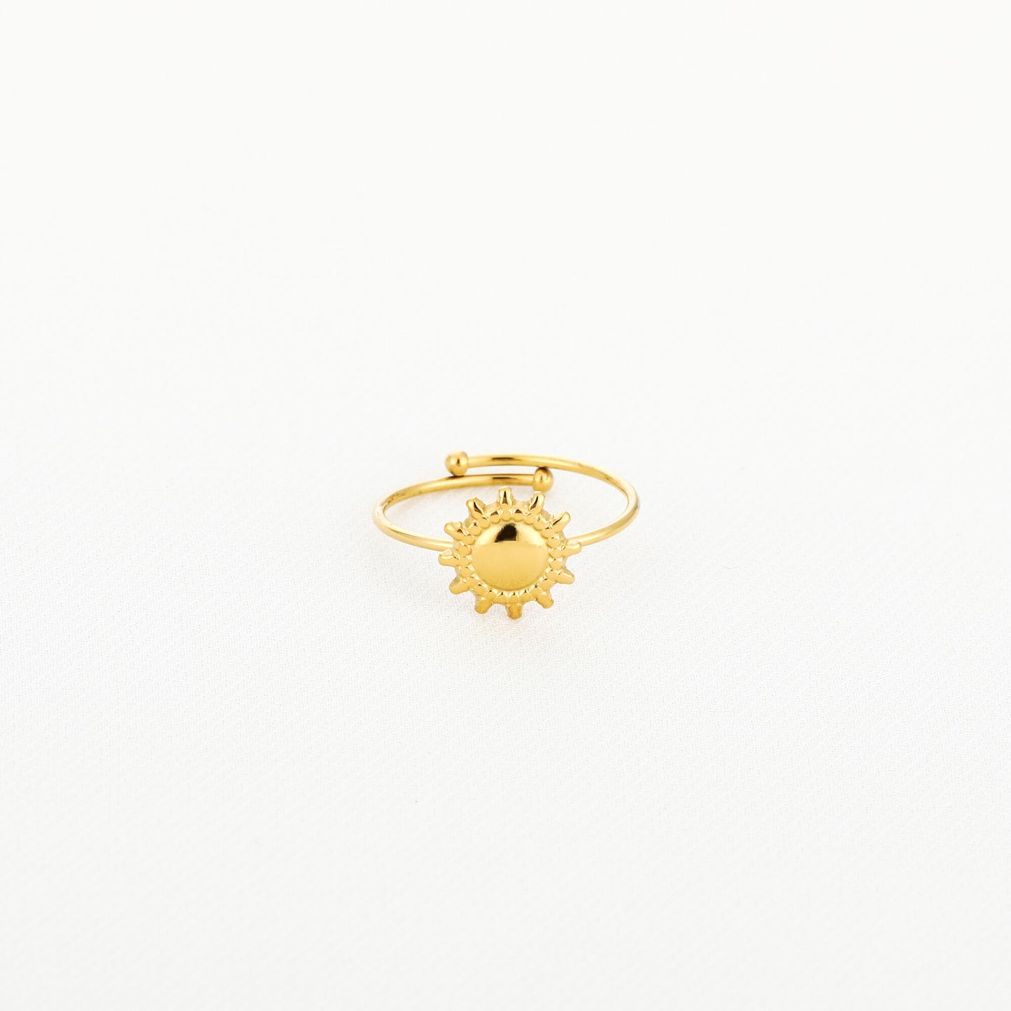 Ring met zonnetje | Goudkleurig