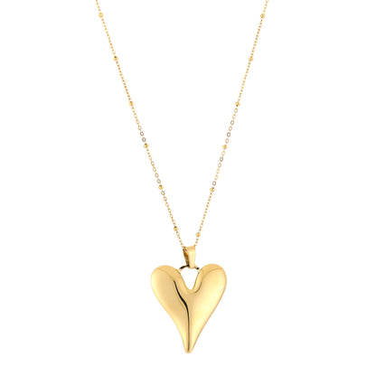 Ketting met groot hart | Goudkleurig