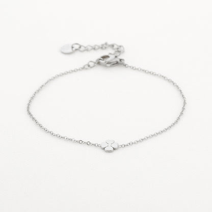 Armband met klavertje vier | Zilverkleurig