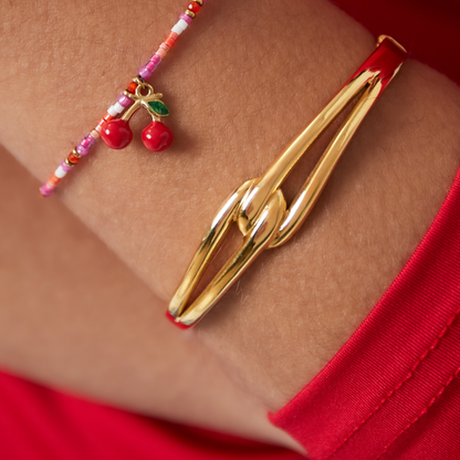 Bangle armband dubbel | Zilverkleurig