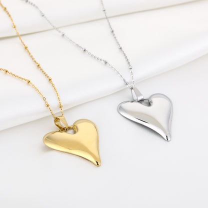 Ketting met groot hart | Goudkleurig