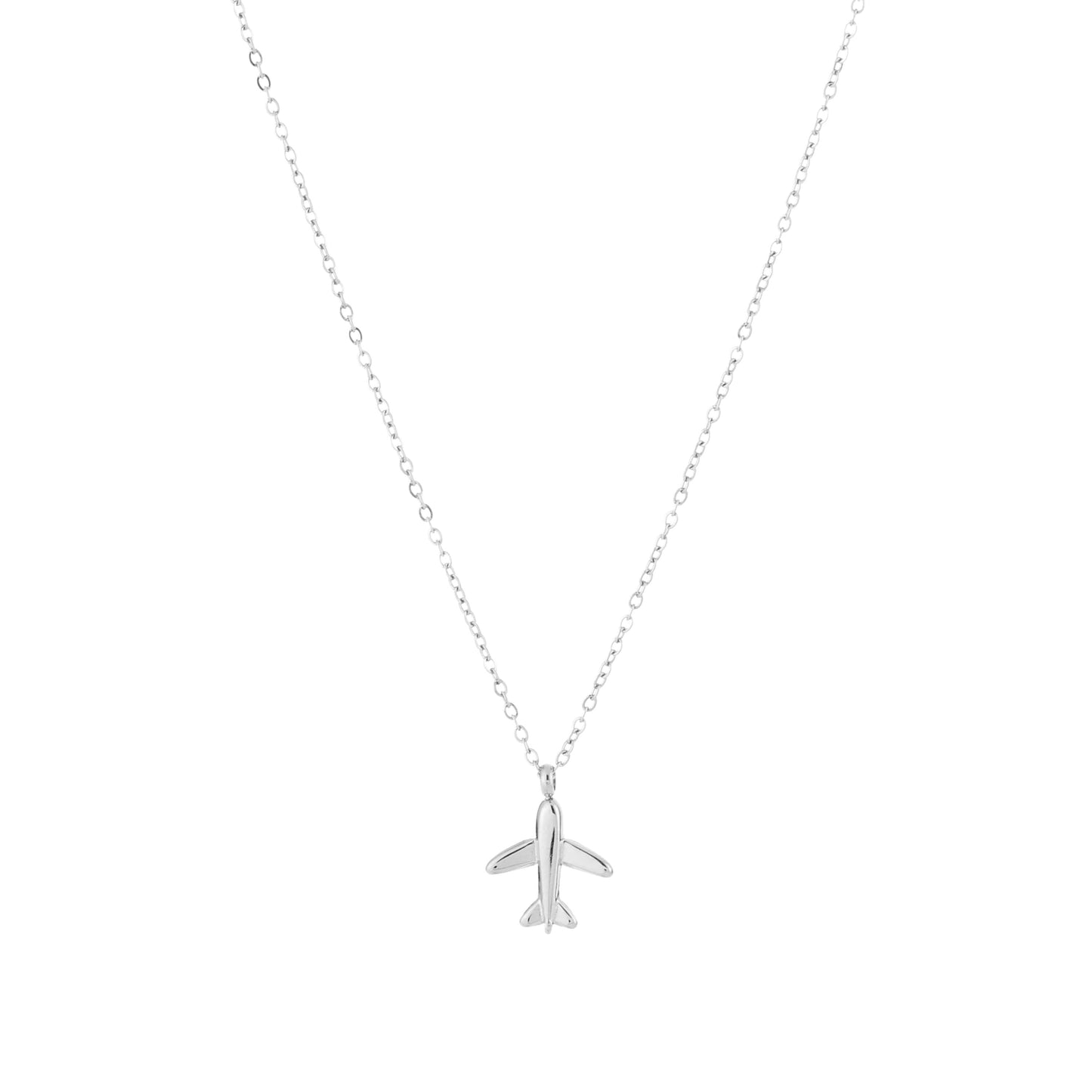 Ketting met vliegtuig | Zilverkleurig