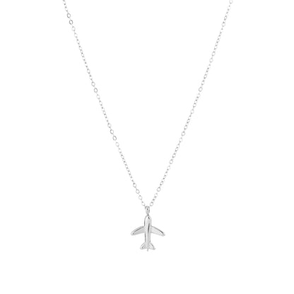 Ketting met vliegtuig | Zilverkleurig