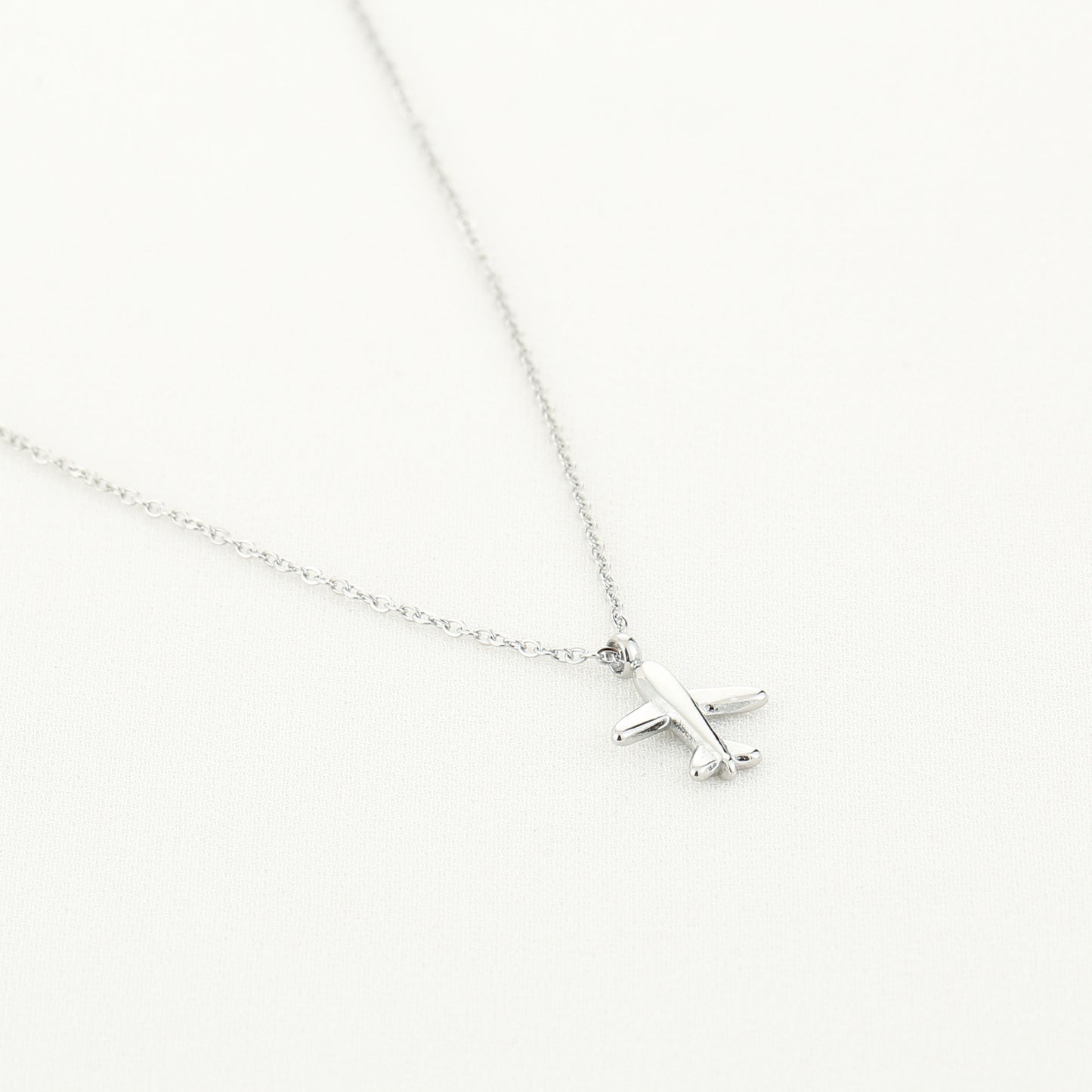 Ketting met vliegtuig | Zilverkleurig