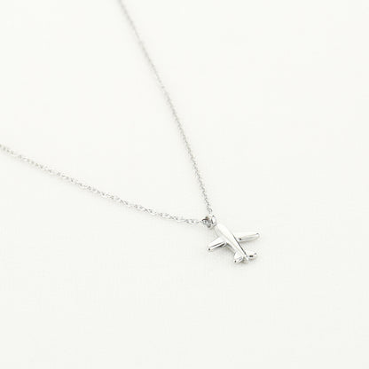 Ketting met vliegtuig | Zilverkleurig